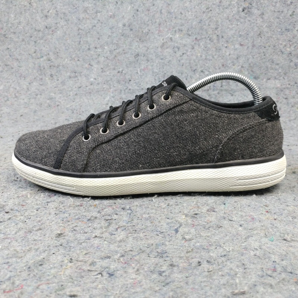 Skechers S Sport Mens Size 9.5 Gray Textile Sneakers Low Top Lace Up F184
